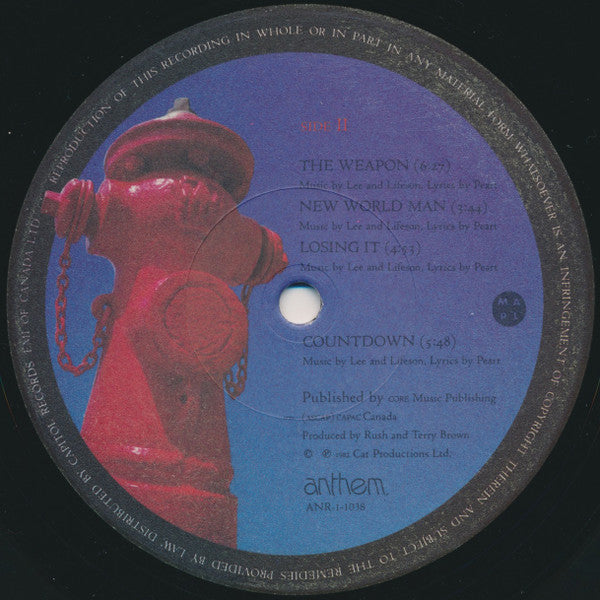 Rush ‎– Signals -1982 - Hard Rock, Prog Rock (vinyl) a great copy