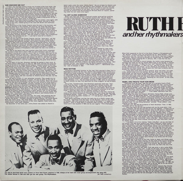 Ruth Brown And Her Rhythmakers ‎– Sweet Baby Of Mine - 1980-Blues , Rhythm & Blues (Rare Swedish Import)