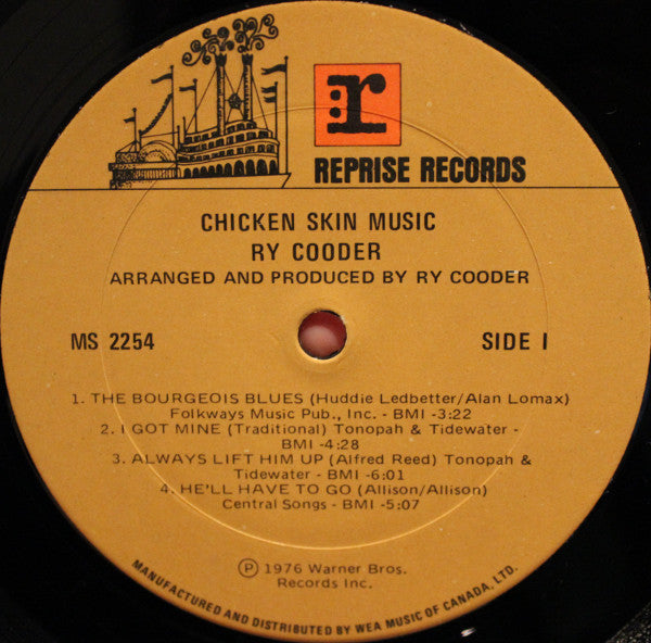 Ry Cooder – Chicken Skin Music - 1976-Blues Rock (vinyl)