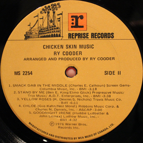 Ry Cooder – Chicken Skin Music - 1976-Blues Rock (vinyl)