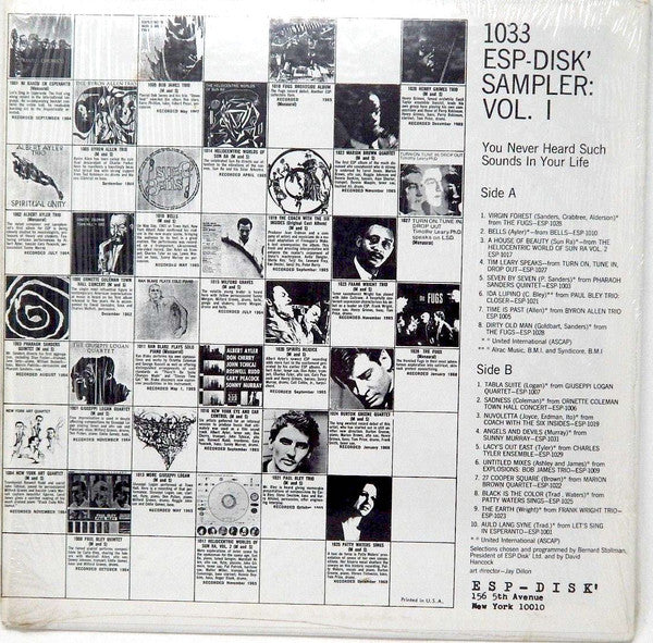 Sampler: Vol. I - 1966 - Jazz, Rock, Non-Music Style: Folk Rock, Garage Rock, Free Jazz, Avantgarde, Psychedelic Rock, Interview, Radioplay (Rare Jazz Sampler)