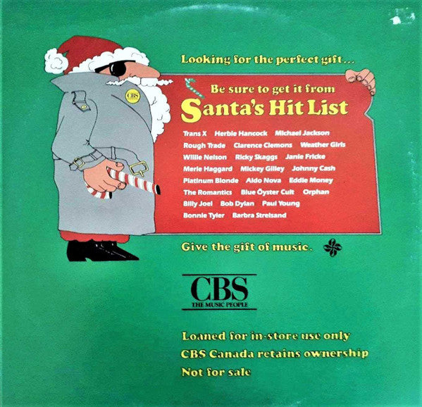 Santa's Hit List - 2 lps set - Rock, Pop, Folk, World, & Country (Vinyl) Mint - Great Christmas sampler !