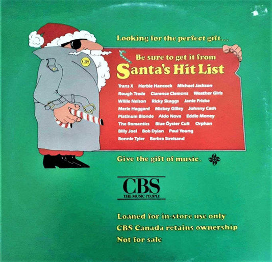 Santa's Hit List - 2 lps set - Rock, Pop, Folk, World, & Country (Vinyl) Mint - Great Christmas sampler !
