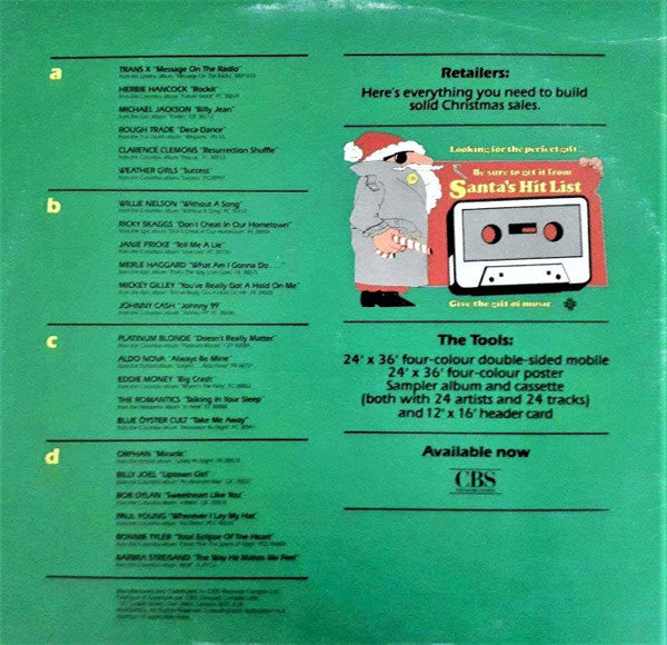Santa's Hit List - 2 lps set - Rock, Pop, Folk, World, & Country (Vinyl) Mint - Great Christmas sampler !