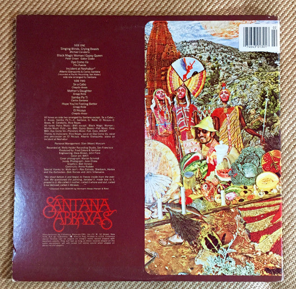 Santana - Abraxas - 1979 Classic Rock  (Clearance Vinyl) marks one side