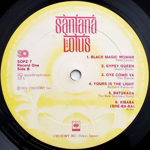 Santana – Lotus = ロータスの伝説 3 lp set - Jazz, Rock, Latin Style: Jazz-Rock, Psychedelic Rock, Fusion (Rare Vinyl) Japanese Import