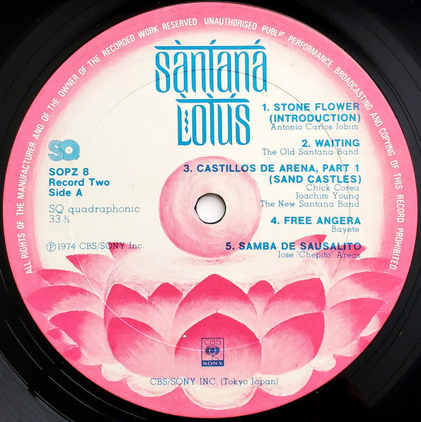 Santana – Lotus = ロータスの伝説 3 lp set - Jazz, Rock, Latin Style: Jazz-Rock, Psychedelic Rock, Fusion (Rare Vinyl) Japanese Import