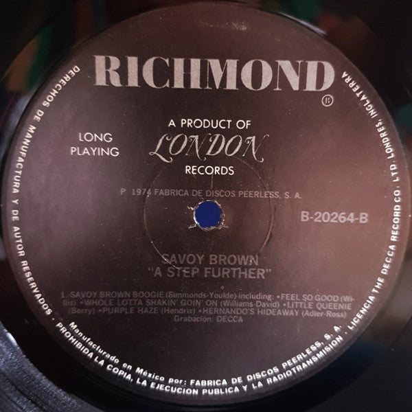 Savoy Brown – A Step Further - Blues Style: Blues Rock (Vinyl) Mexican Import