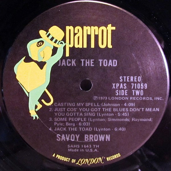 Savoy Brown – Jack The Toad 1973-Rock, Blues Style: Blues Rock (vinyl)