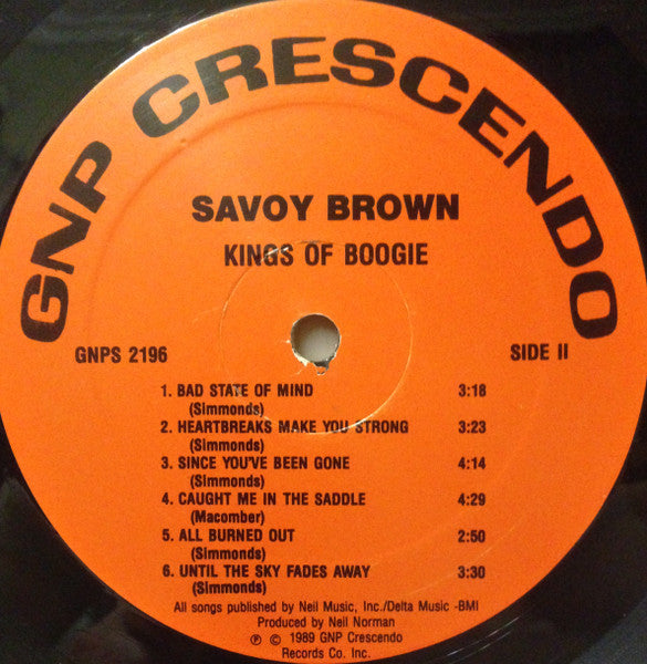 Savoy Brown – Kings Of Boogie -1989-Rock, Blues Style: Blues Rock (Vinyl)