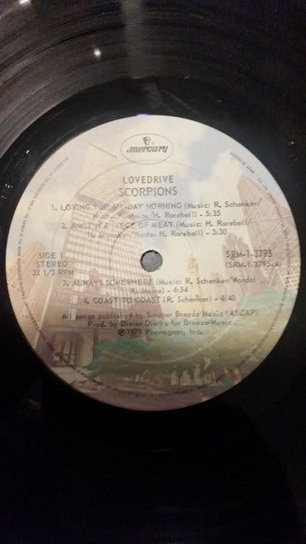 Scorpions – Lovedrive -1979-Hard Rock (Vinyl) excellent -slight cover wear