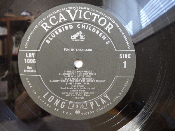 Shari Lewis – Fun In Shariland  1958-Pop, Children's Style: Educational (Clearance Vinyl )   few light marks