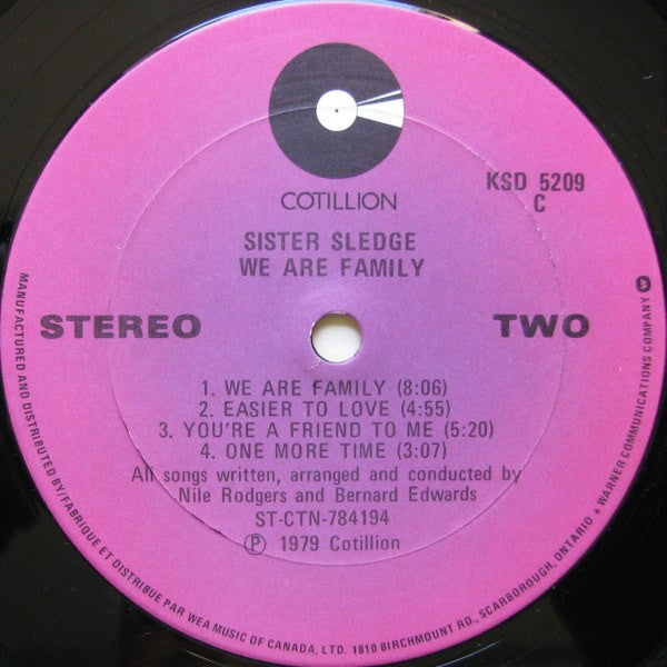 Sister Sledge – We Are Family – 1979 – Disco / Soul ( Vinyl ) Near Mint