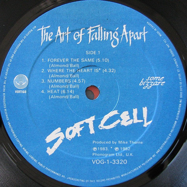Soft Cell ‎– The Art Of Falling Apart -1983 - Synth Pop (vinyl)