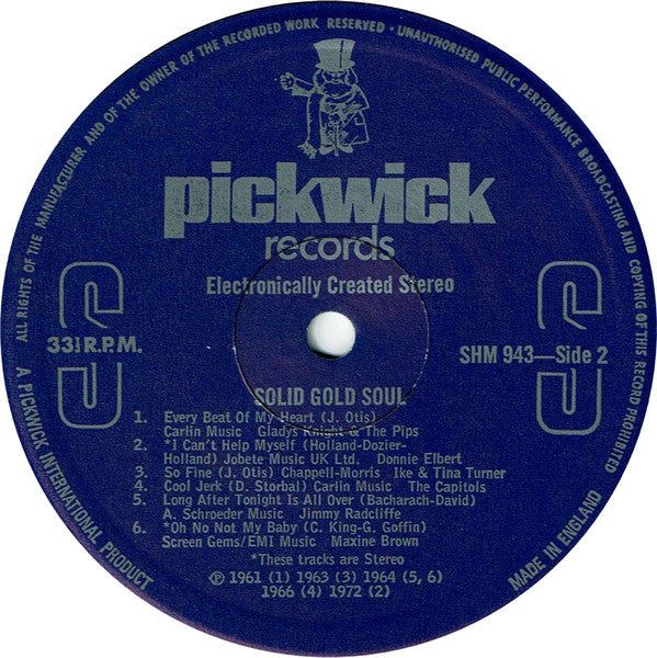 Solid Gold Soul  1978  	Funk / Soul Style: Soul (Vinyl) Mint UK Import