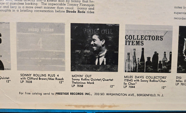 Sonny Rollins – Saxophone Colossus 1958 Genre: Jazz Style: Bop -  Album, Repress, Mono, 203 Jacket ( Very Rare )