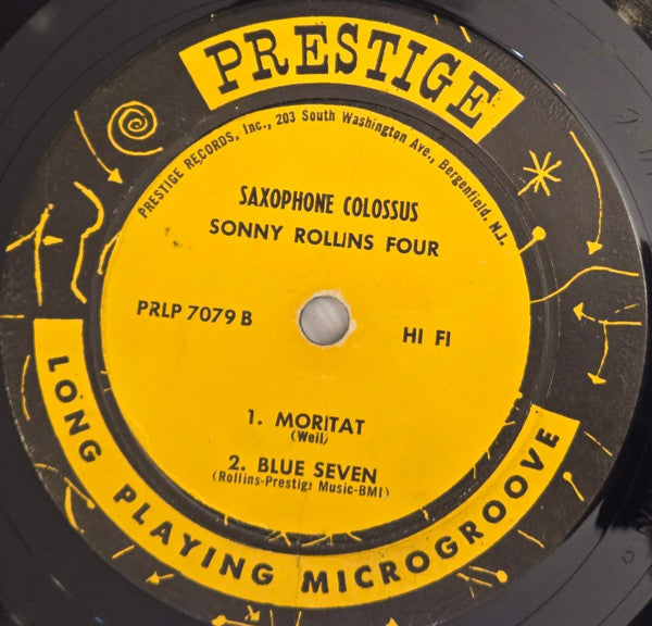 Sonny Rollins – Saxophone Colossus 1958 Genre: Jazz Style: Bop -  Album, Repress, Mono, 203 Jacket ( Very Rare )