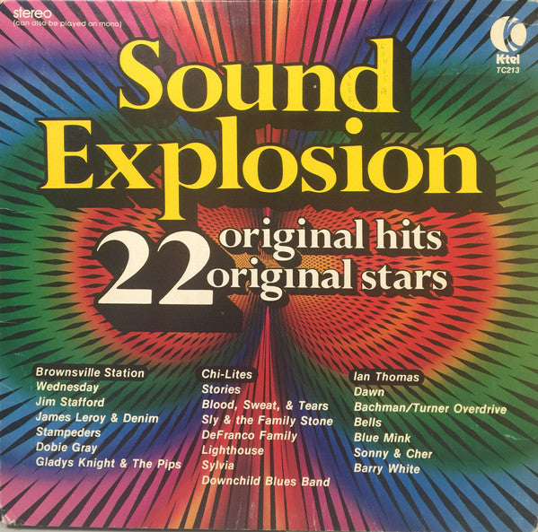 Sound Explosion 22 Original Hits Original Stars -1973-Soft Rock, Pop Rock, Sou (vinyl) Sly & The Family Stone , Dobie Gray , Stampders +