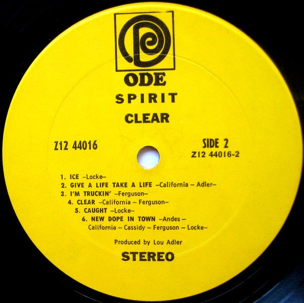 Spirit  Clear 1969-	Rock Style: Psychedelic Rock ( Rare Vinyl )