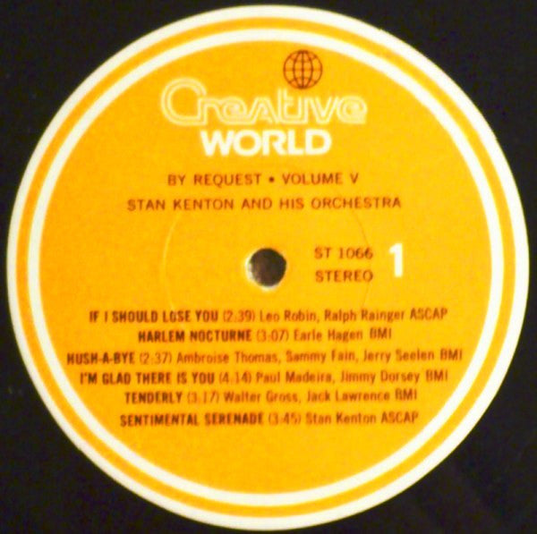 Stan Kenton And His Orchestra – By Request - Volume V - Jazz Style: Big Band, Contemporary Jazz, Latin Jazz, Swing (vinyl)