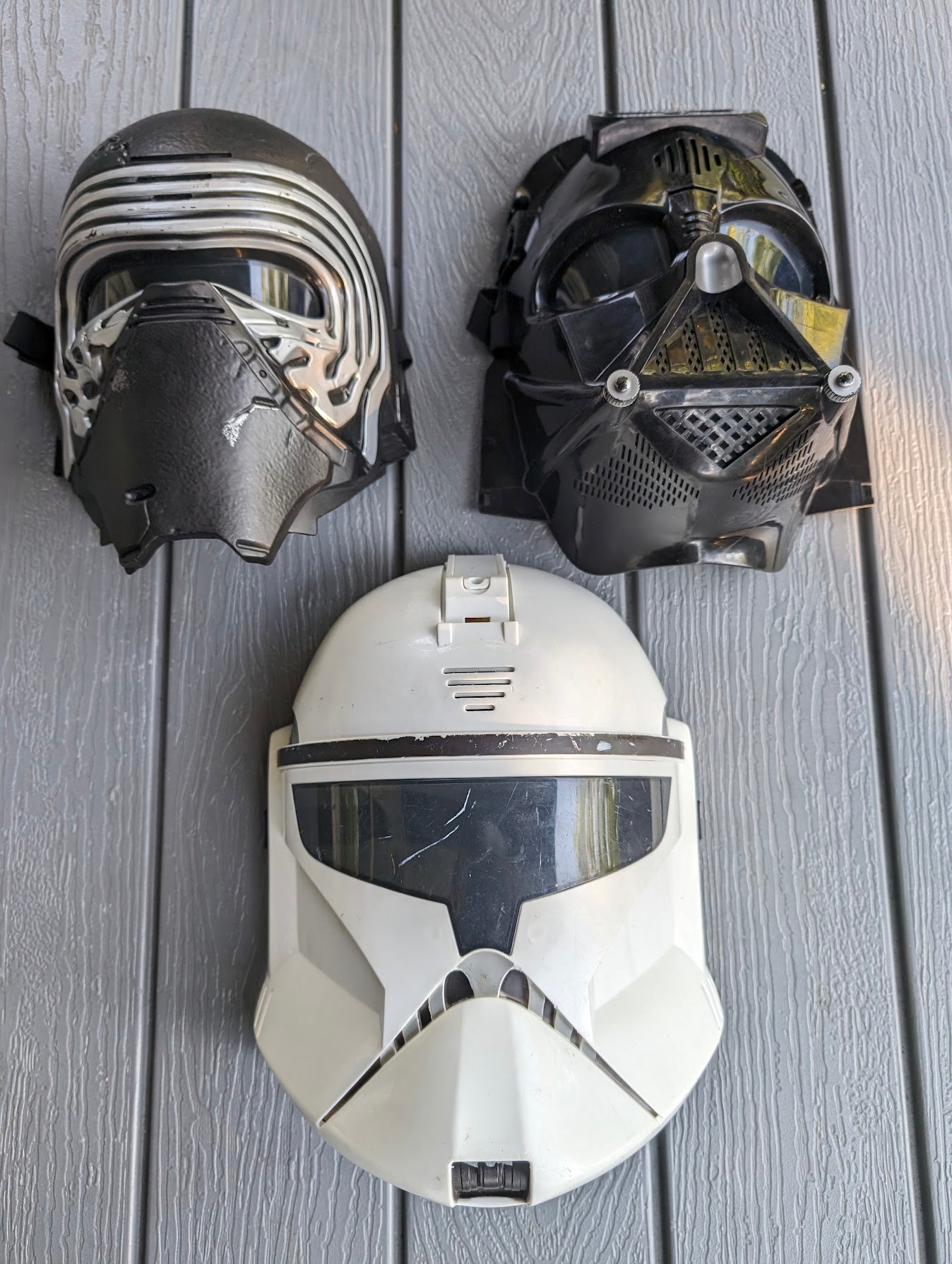 Star Wars Masks Lot Of 3 - Ren  Stormtrooper Darth Vader