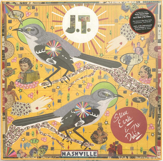 Steve Earle & The Dukes – J.T. - 2021-Folk, World, & Country ( New Vinyl) Opened to check the Vinyl Colour
