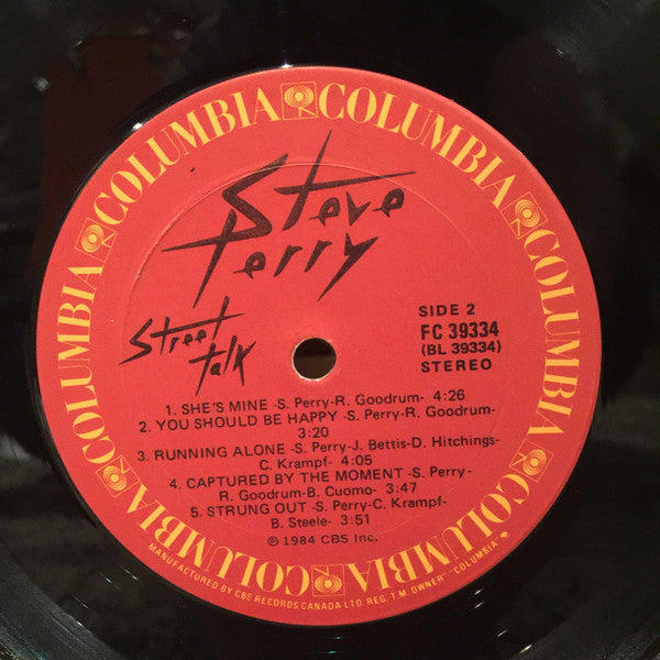 Steve Perry – Street Talk – 1984 – Rock / AOR / Canadian (vinyl) Mint