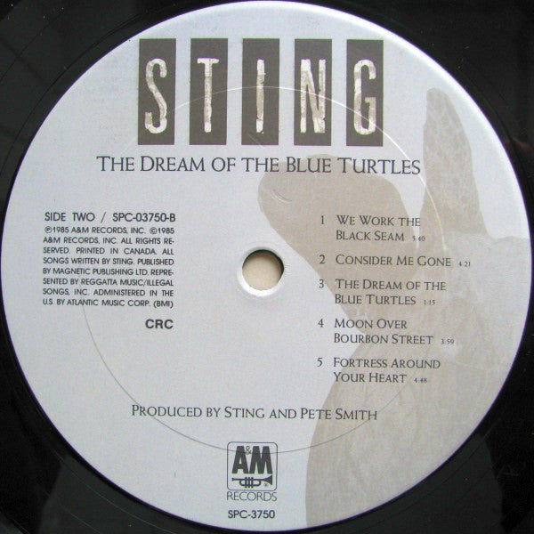 Sting - the Dream of the Blue Turtles -1985 jazz rock ( vinyl )