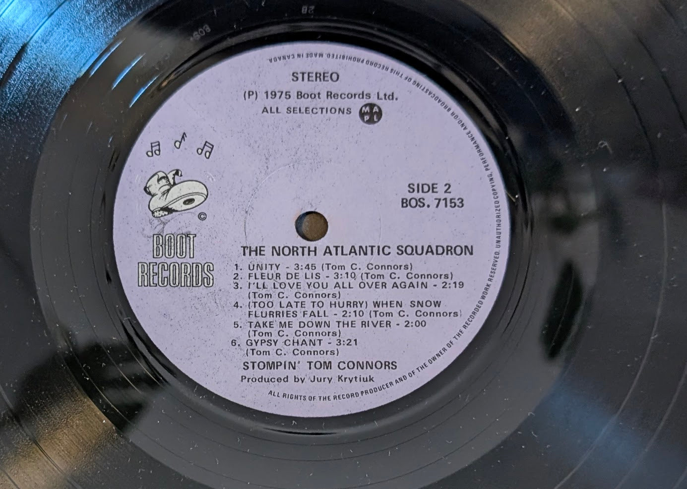 Stompin' Tom Connors – The North Atlantic Squadron - 1975 - Folk, World, & Country Style: Folk ( Vinyl ) Mint)