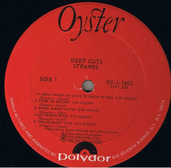 Strawbs – Deep Cuts - 1976-Prog Rock (Vinyl) Clipped corner / worn corner