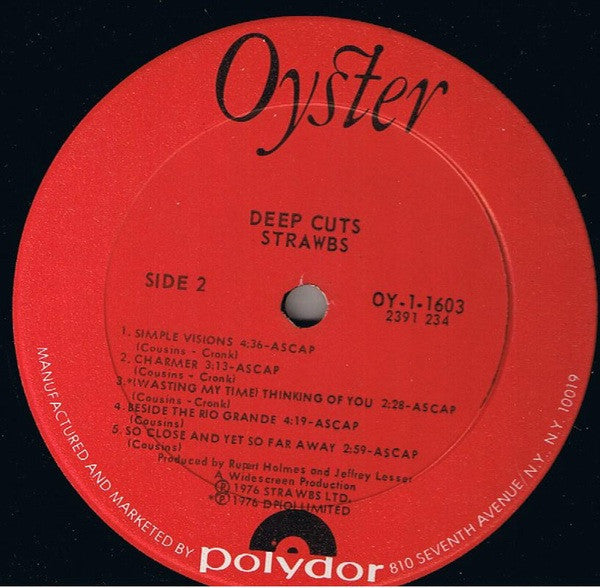 Strawbs – Deep Cuts - 1976-Prog Rock (Vinyl) Clipped corner / worn corner