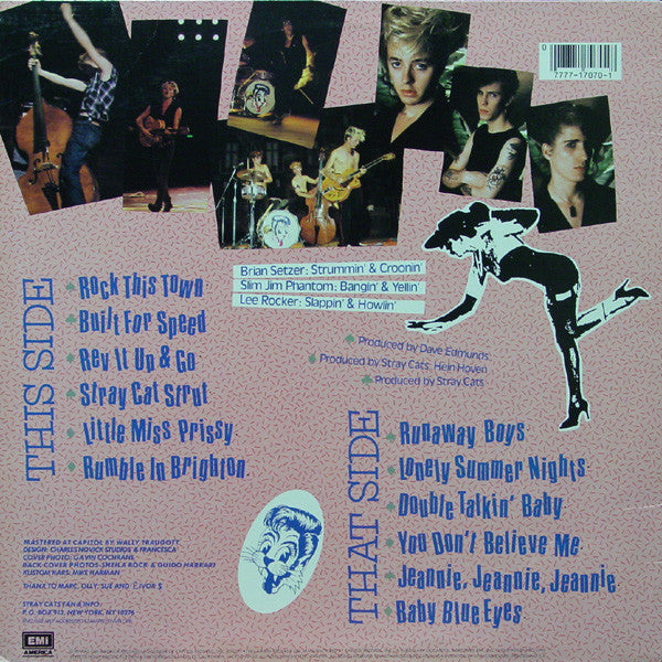 Stray Cats- Built For Speed Rock & Rockabilly ( Clearance Vinyl ) Bargain Bin