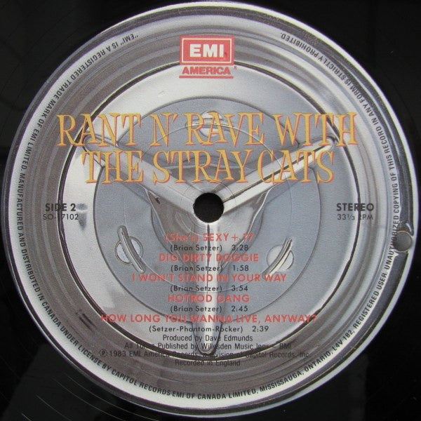 Stray Cats ‎– Rant N' Rave With The Stray Cats 1983- Rockabilly (vinyl) Mint