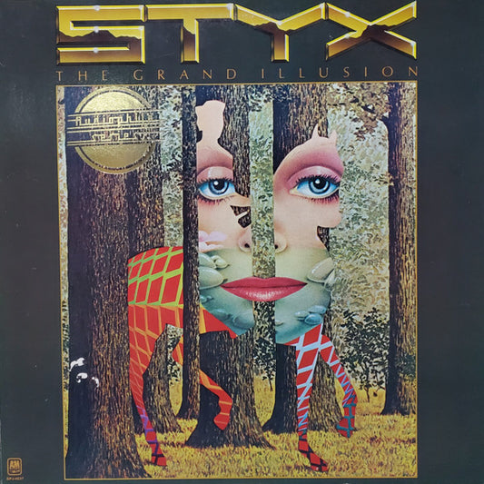 Styx ‎– The Grand Illusion -1977 - Symphonic Rock, Classic Rock (vinyl) Cover wear ( Bargain Bin )