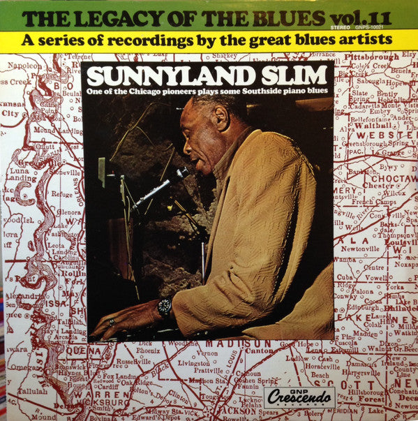 Sunnyland Slim ‎– The Legacy Of The Blues Vol. 11 - 1976- Piano Blues (Vinyl)