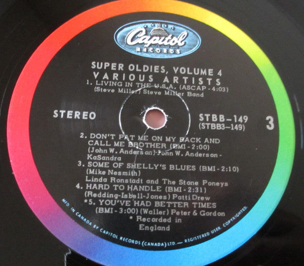 Super Oldies, Vol. 4 -1969 Genre: Rock, Funk / Soul Style: Folk Rock, Rock & Roll, Sou - 2 lps  (Vinyl)