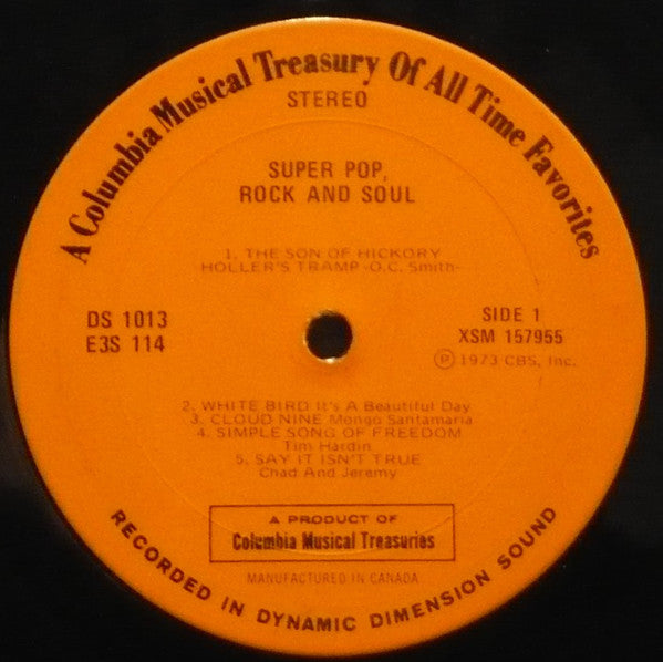 Super Pop, Rock And Soul - 3 lp set - 1973-Rock, Funk / Soul, Pop (vinyl) It's A Beautiful Day , Byrds , Jammes Brown ++Janis ,,