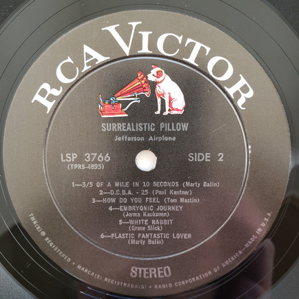 Jefferson Airplane ‎– Surrealistic Pillow -1967- Psychedelic Rock NM