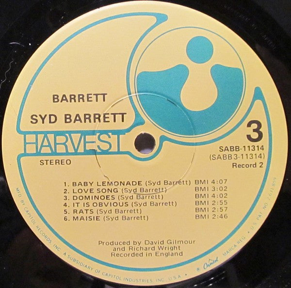 Syd Barrett – The Madcap Laughs Barrett 2 lp -Psychedelic Rock (Rare Vinyl)