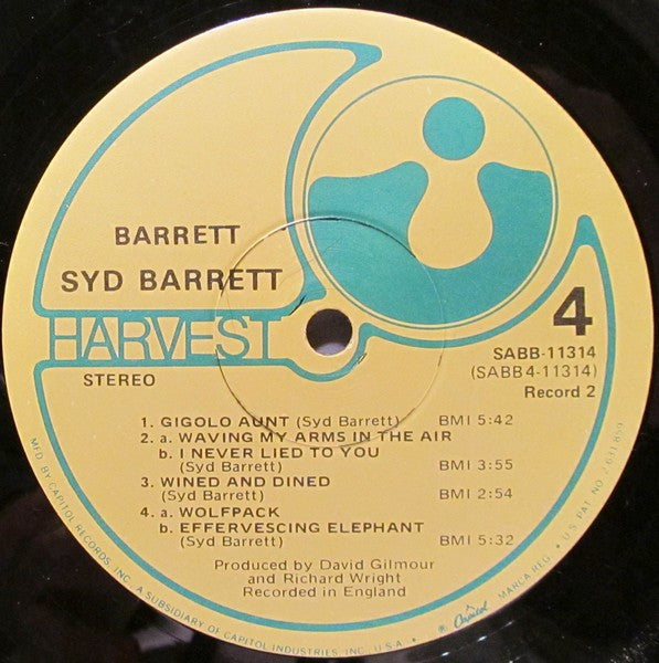 Syd Barrett – The Madcap Laughs Barrett 2 lp -Psychedelic Rock (Rare Vinyl)