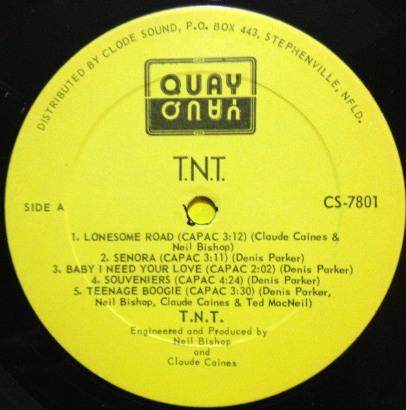 T.N.T. - T.N.T - Rock, Folk, World, & Country  -1977- ( RARE Newfoundlnad Vinyl )