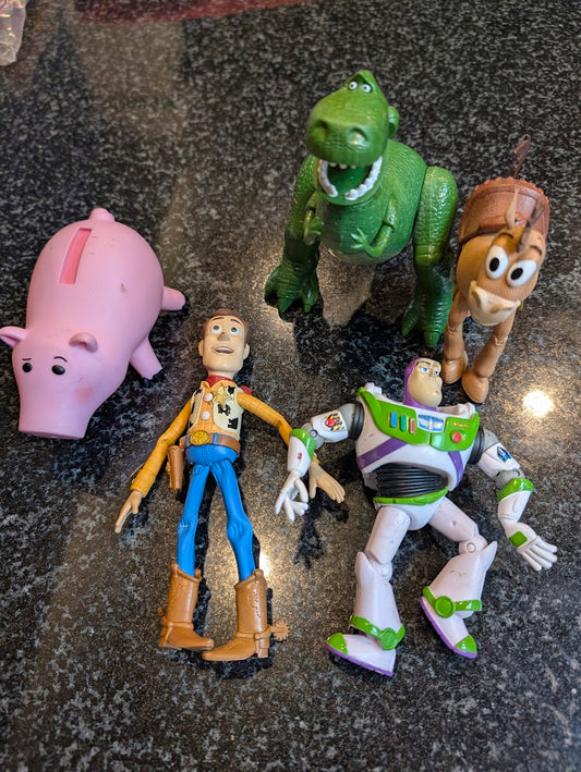 5 Disney Toy Story 6 - 7" Poseable Action Figures ( Loose )