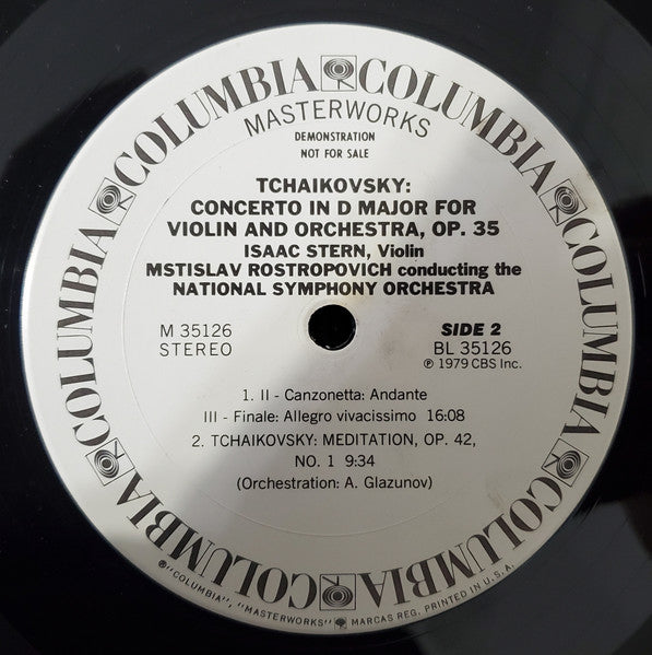Stern, Rostropovich Tchaikovsky National Symphony Orchestra – Violin Concerto / Meditation, Op. 42, No. 1 (vinyl)