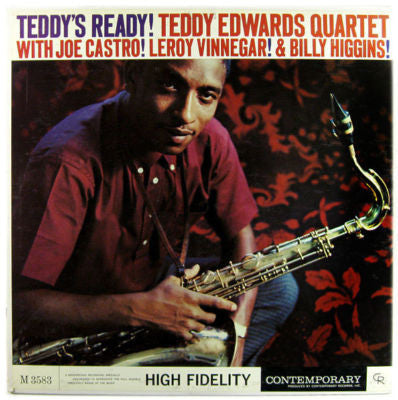 Teddy Edwards Quartet – Teddy's Ready! - 1960- Hard Bop ( Rare Jazz Vinyl )