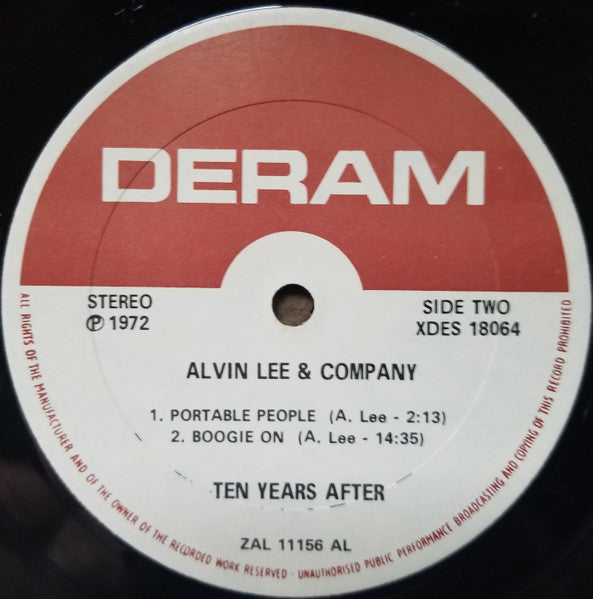 Ten Years After – Alvin Lee & Company 1972 Rock Style: Blues Rock, Psychedelic Rock (Vinyl)