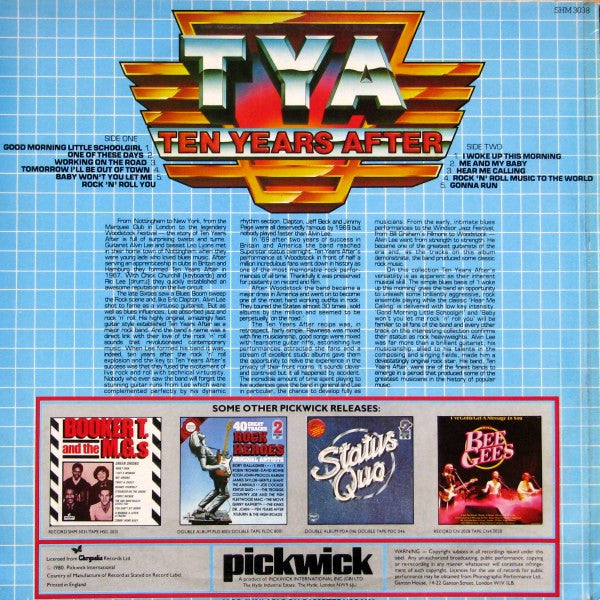 Ten Years After – Ten Years After 1980-	Blues Rock, Classic Rock ( UK Import Vinyl )