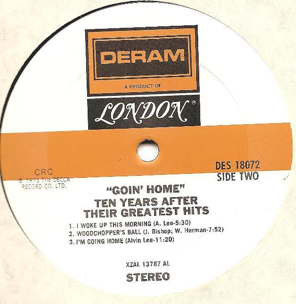 Ten Years After ‎– Goin' Home ! 1975 Blues Rock