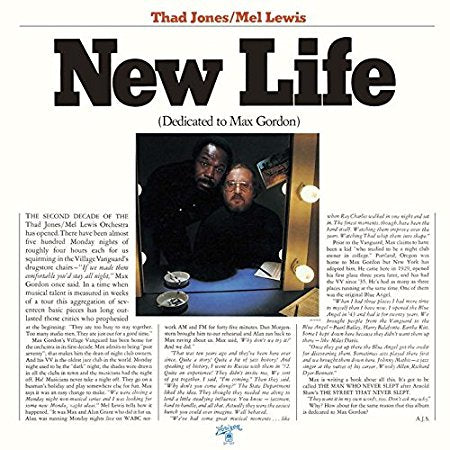 Thad Jones / Mel Lewis ‎– New Life (Dedicated To Max Gordon) -1976- Jazz (vinyl)