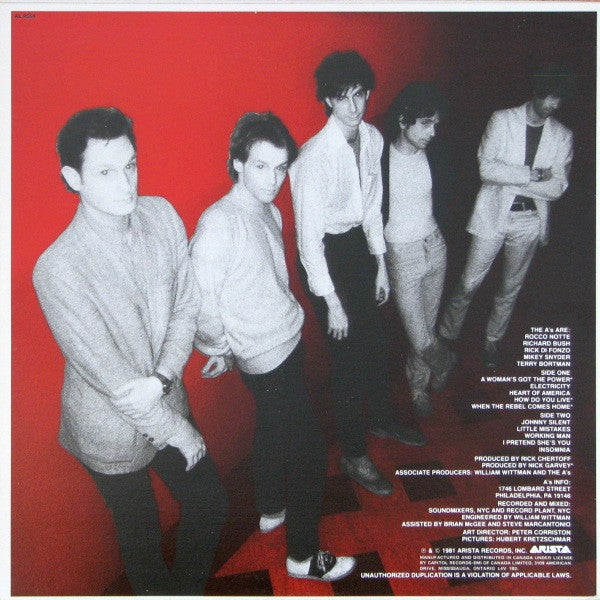 The A's – A Woman's Got The Power 1981-New Wave, Power Pop (Vinyl)