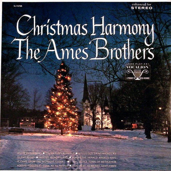 The Ames Brothers – Christmas Harmony – 1960s – Holiday / Vocal Harmony / Traditional (vinyl)
